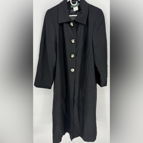 Harve Bernard Women's Vintage Wool Long Trench Coat - Picture 1 of 9